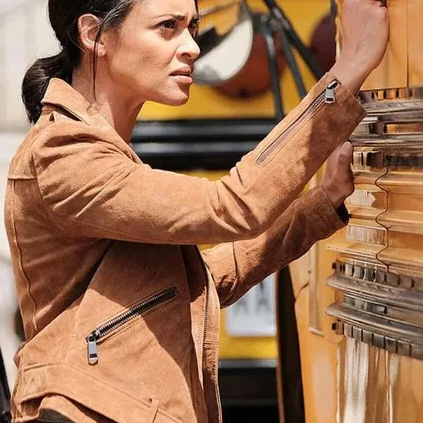Shooter Nadine Memphis Brown Leather Jacket