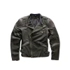Skull Danger Black Leather Jacket