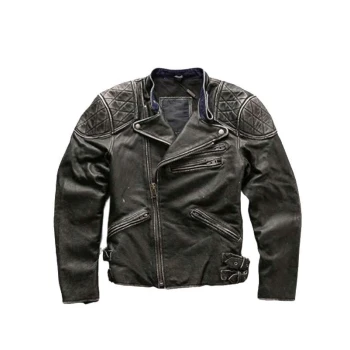 Skull Danger Black Leather Jacket