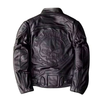 Skull Rider Biker Leather Jacket