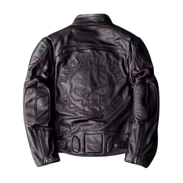 Skull Rider Biker Leather Jacket