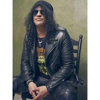 Slash Deathstalker 2025 Black Leather Jacket