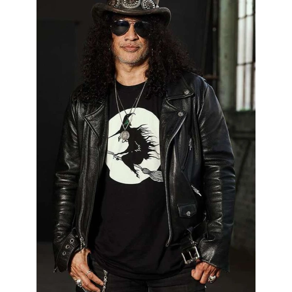 Slash Deathstalker 2025 Black Leather Jacket