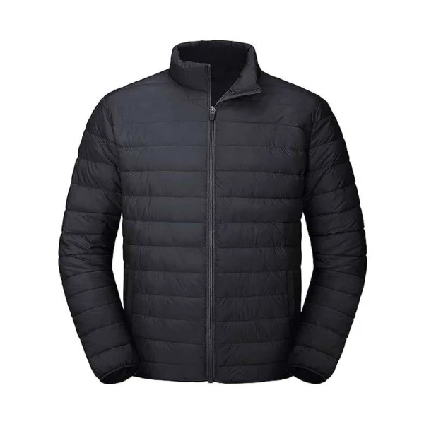 Slim Fit Black Lightweight Puffer Jacket