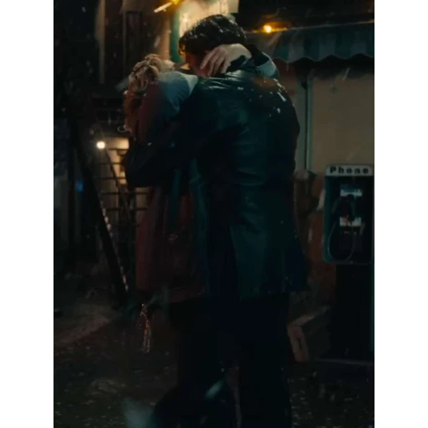 Song Sung Blue Hugh Jackman Black Leather Coat