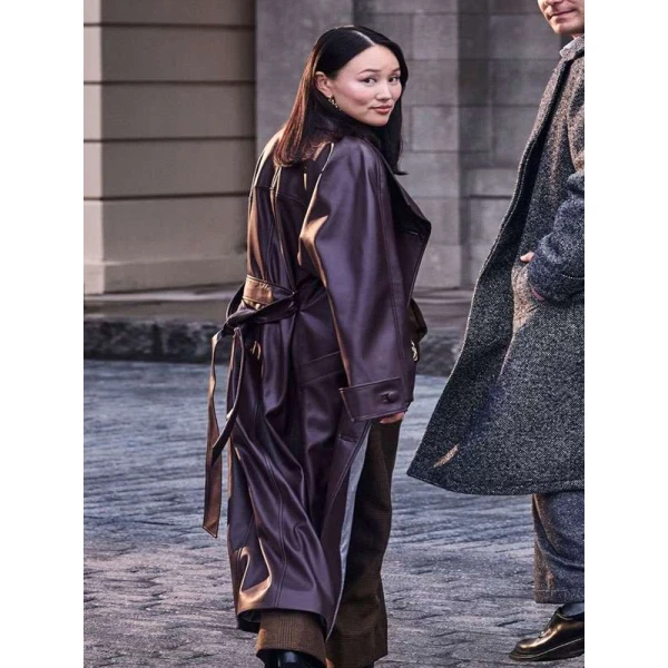 Sophie Baek Bridgerton S04 Leather Trench Coat