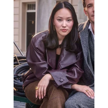 Sophie Baek Bridgerton S04 Leather Trench Coat