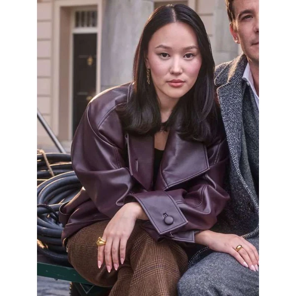 Sophie Baek Bridgerton S04 Leather Trench Coat