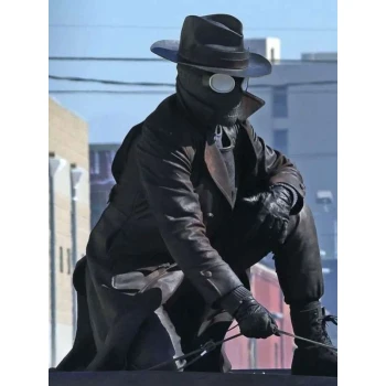 Spider Noir Nicolas Cage Brown Leather Coat Spider Noir Nicolas Cage Brown Leather Coat