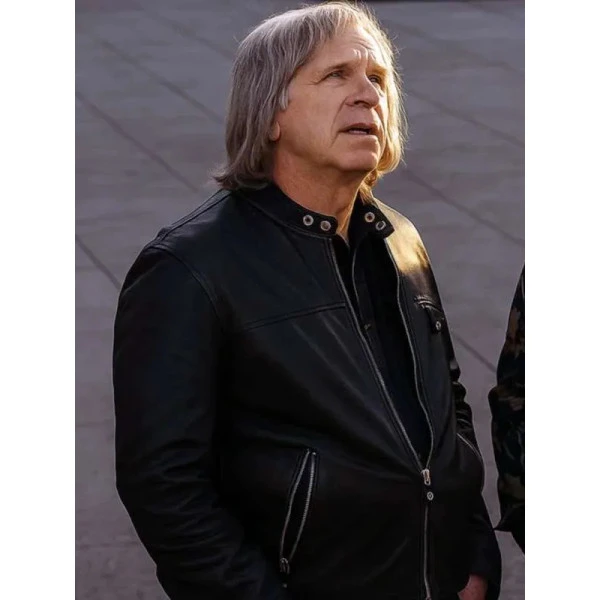 Rockstar Style Nigel Tufnel Black Leather Jacket