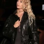 Stella Maxwell Marella Collection Launch Leather Jacket