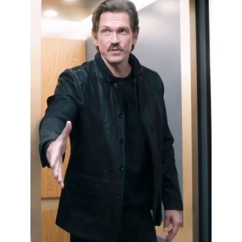 Steve Howey High Potential S02 Black Leather Jacket Steve Howey High Potential S02 Black Leather Jacket