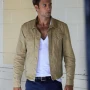 Steve Lund Bitten Beige Cotton Jacket