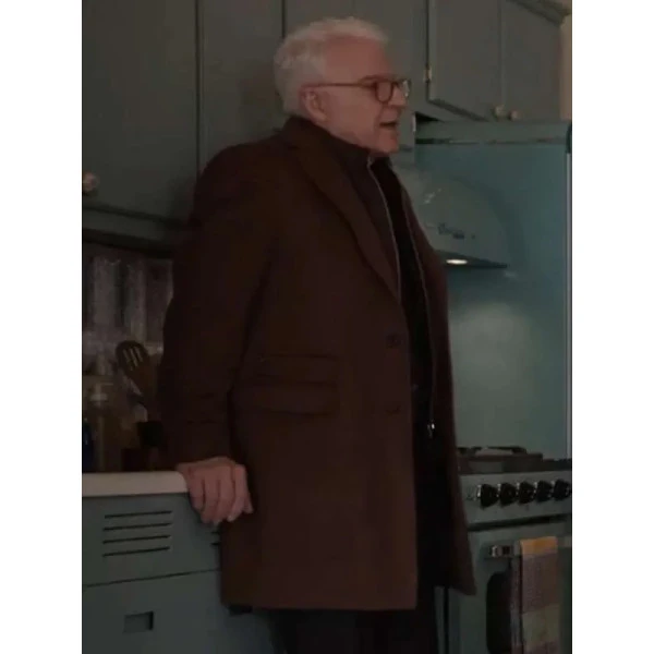 Steve Martin Casual Brown Coat from Only Murders Series