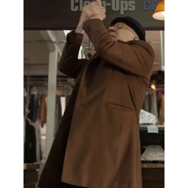 Steve Martin Casual Brown Coat from Only Murders Series