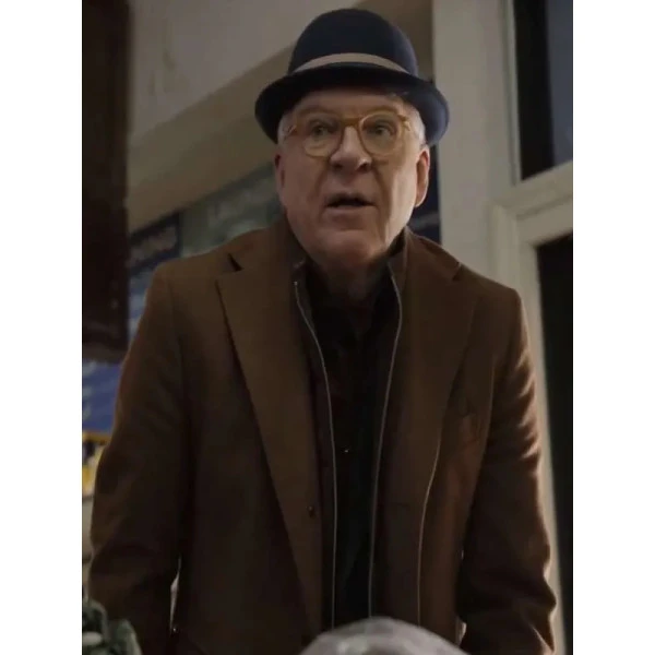 Steve Martin Casual Brown Coat from Only Murders Series