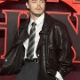 Stranger Things S05 UK Special Screening Charlie Heaton Leather Jacket
