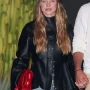 Sydney Sweeney 2025 Black Leather Jacket