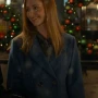 Tara Yelland We Met in December 2025 Blue Wool Coat