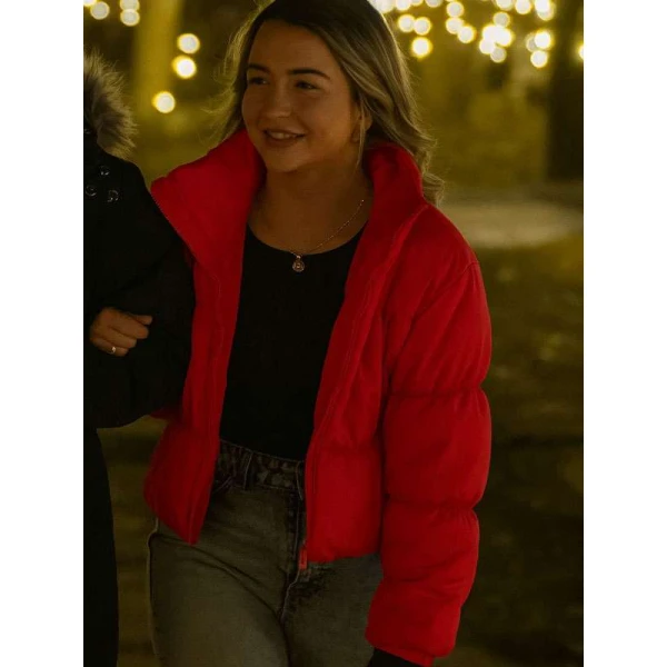 Taylor Haag Love is Blind Red Puffer Jacket Taylor Haag Love is Blind Red Puffer Jacket