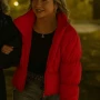 Taylor Haag Love is Blind Red Puffer Jacket
