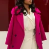 Taylor Polidore Elegant Pink Coat