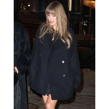 Taylor Swift NYC 2025 Black Winter Coat