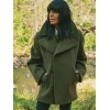 The Celebrity Traitors S01 Claudia Winkleman Green Coat