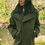 The Celebrity Traitors S01 Claudia Winkleman Green Coat