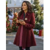 The Christmas Ring Nazneen Contractor Wool Coat