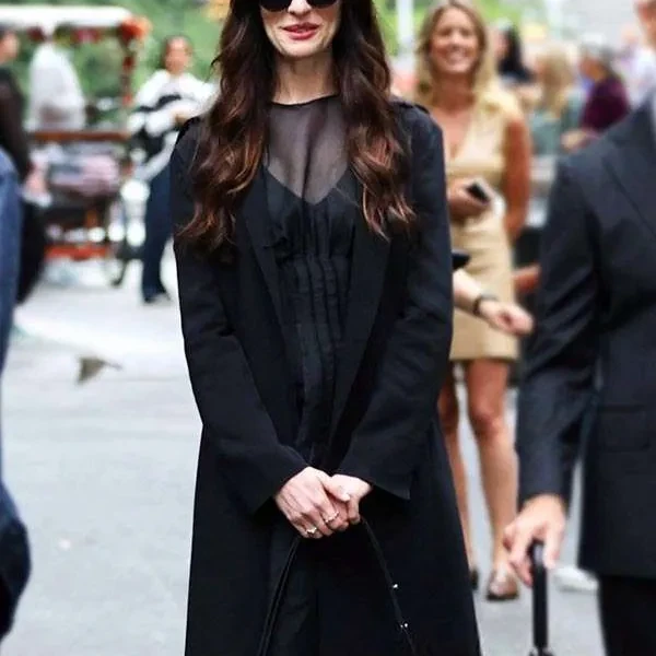 The Devil Wears Prada 2 Andy Sachs Black Coat The Devil Wears Prada 2 Andy Sachs Black Coat