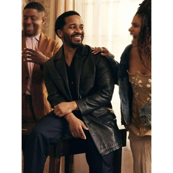The Dutchman André Holland Black Leather Jacket