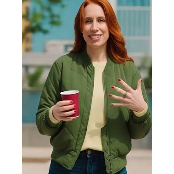 The In­fi­nite Ex­plor­er with Han­nah Fry Green Bomber Jacket