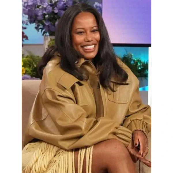 The Jennifer Hudson Show S04 Taylour Paige Leather Jacket