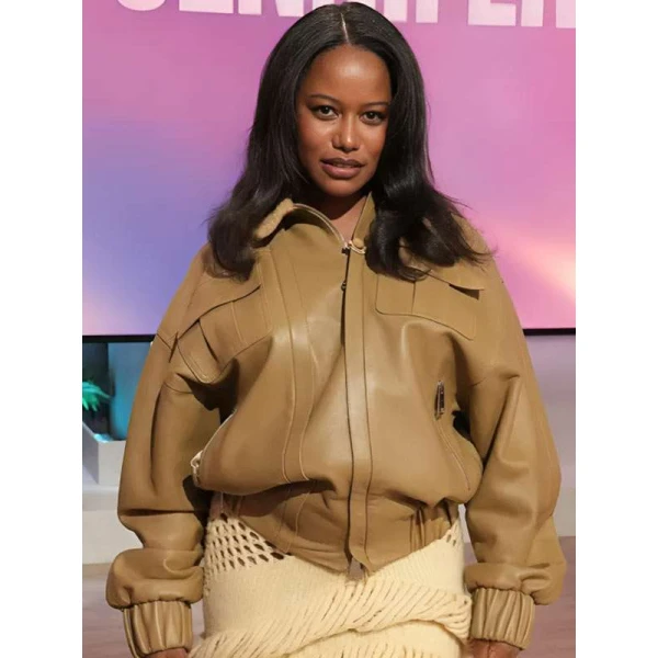 The Jennifer Hudson Show S04 Taylour Paige Leather Jacket