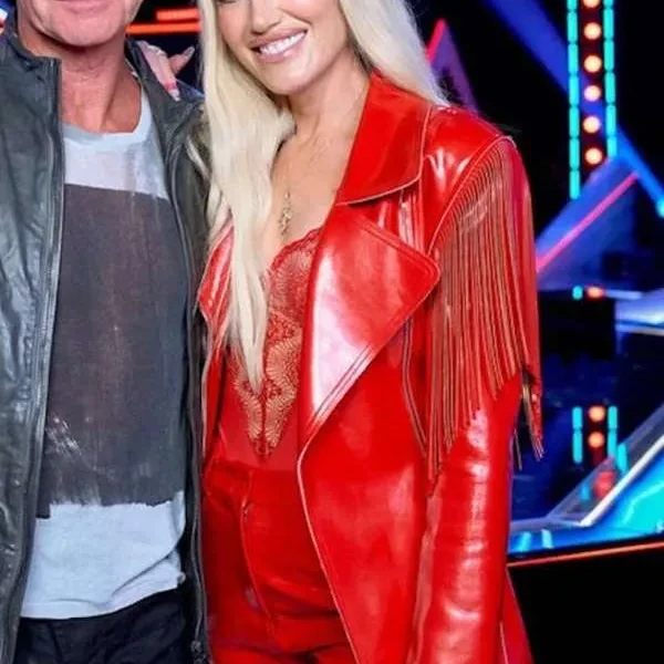 The Voice S26 Gwen Stefani Red Fringe Blazer The Voice S26 Gwen Stefani Red Fringe Blazer