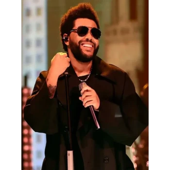 The Weeknd Black Coat Gala Casino Night Style The Weeknd Black Coat Gala Casino Night Style