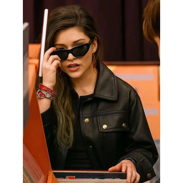 This Too Shall Pass Katie Douglas Leather Jacket