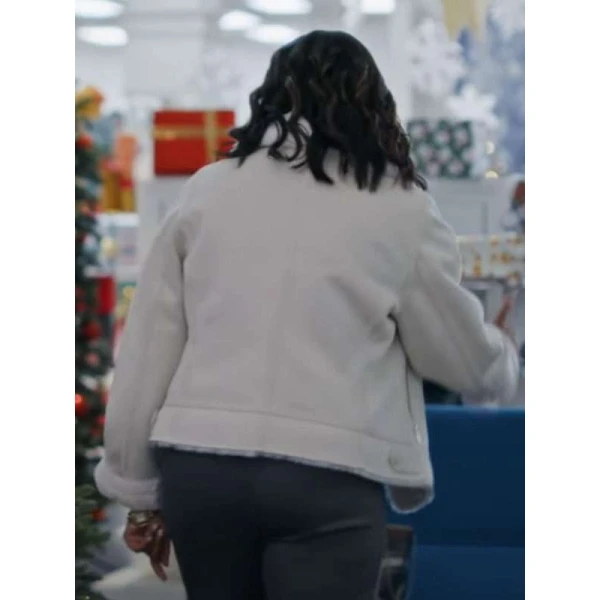 Tidings for the Season Tamera Mowry Housley Shearling Jacket