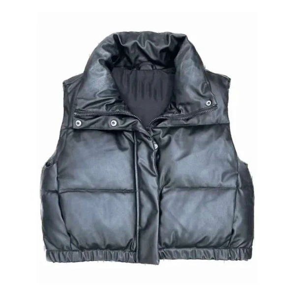 Tiffany Haddish Goes Off Sparkle Clark Puffer Leather Vest