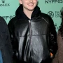Timothee Chalamet NYFF63 Black Leather Jacket