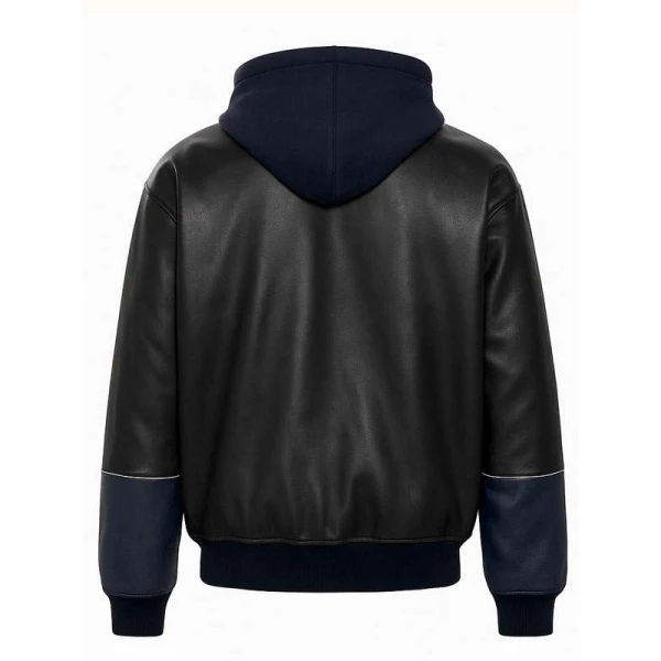 Timothee Chalamet Yankees Game 2025 Black Bomber Jacket