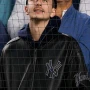 Timothee Chalamet Yankees Game 2025 Black Bomber Jacket