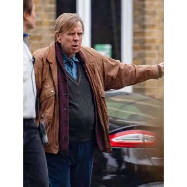Timothy Spall Goodbye June Brown Leather Jacket