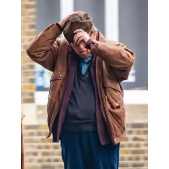 Timothy Spall Goodbye June Brown Leather Jacket