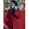 Tis the Season to be Merry Rachael Leigh Cook Red Wool Coat