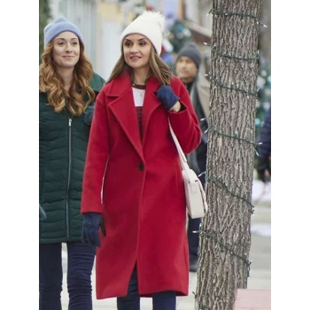 Tis the Season to be Merry Rachael Leigh Cook Red Wool Coat