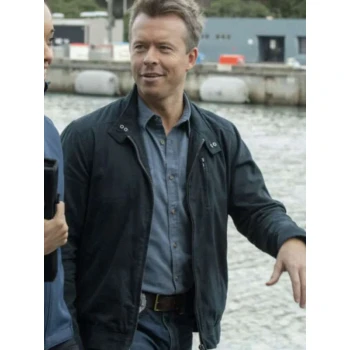 Todd Lasance NCIS Sydney Black Cotton Jacket Todd Lasance NCIS Sydney Black Cotton Jacket