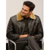 Tom Bateman Hedda BAFTA Shearling Leather Jacket