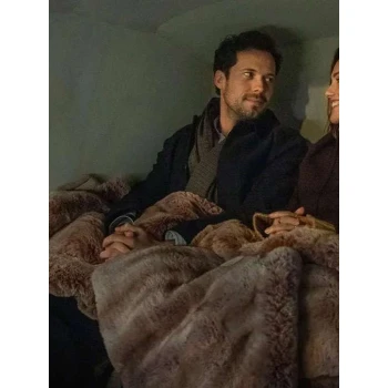 Tom Wozniczk Champagne Problems Black Wool Coat